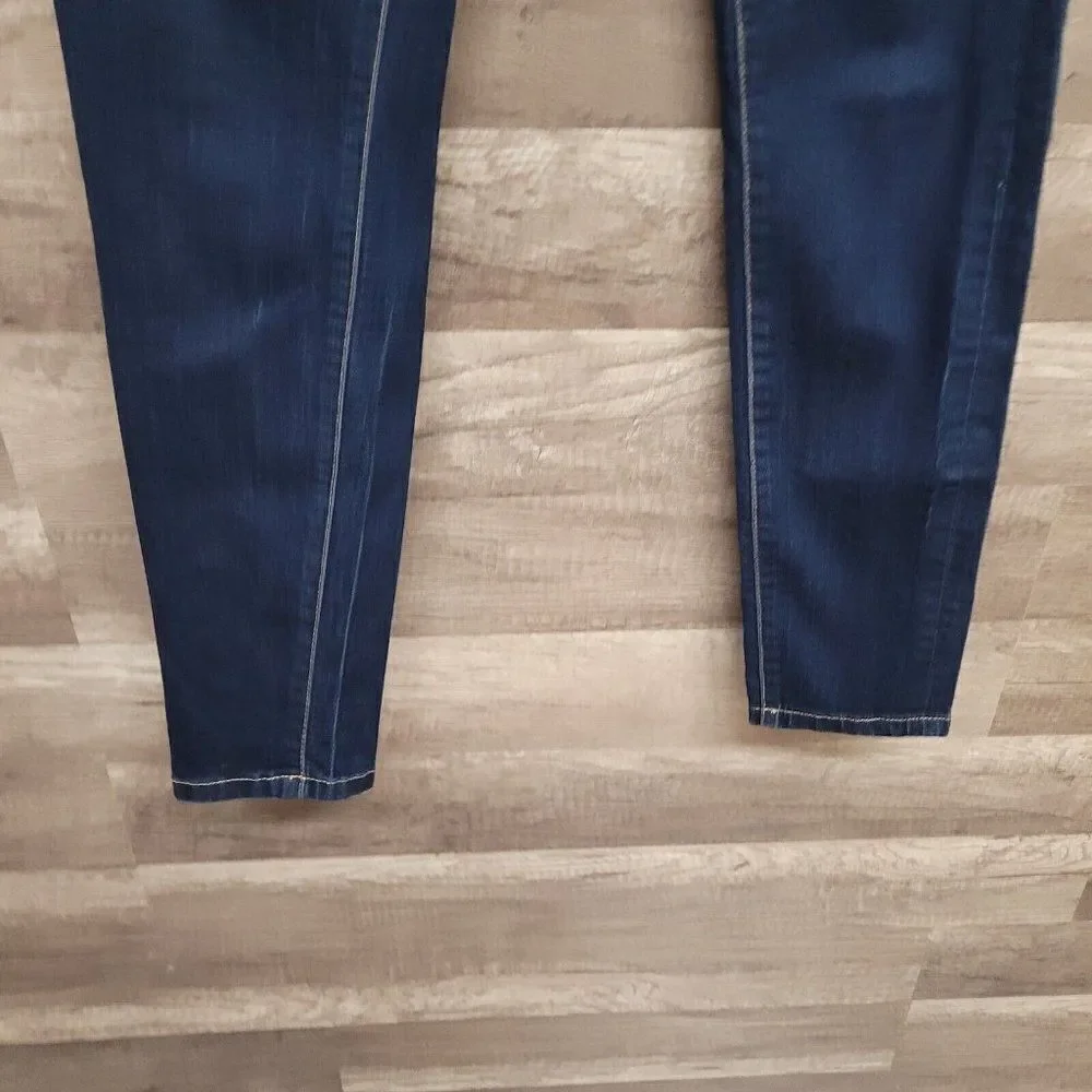 Blanknyc‎ Ankle Skinny Jeans Blue Dark Wash Womens Size 27 Stretch Denim Pockets
